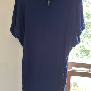 Elegant Navy Short Sleeve Top